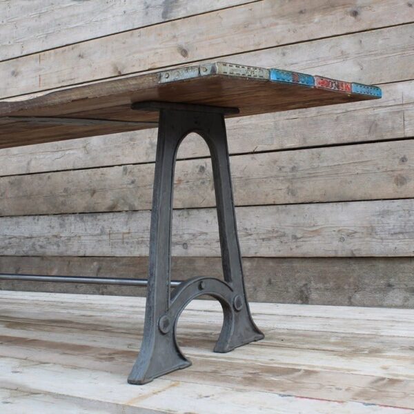 Dining Table End Frame HEAVY AXDANE Double Cast Iron 760mm