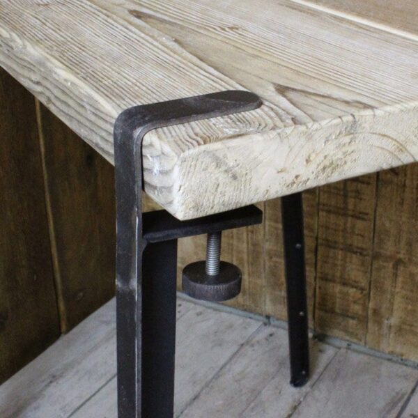 Alternative view of Table Leg TIPTOE Tapered Antique Iron 710mm