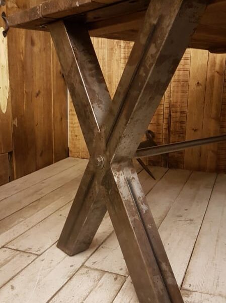 Table End Frame CROSS Section Mild Steel 3" Box 710mm High
