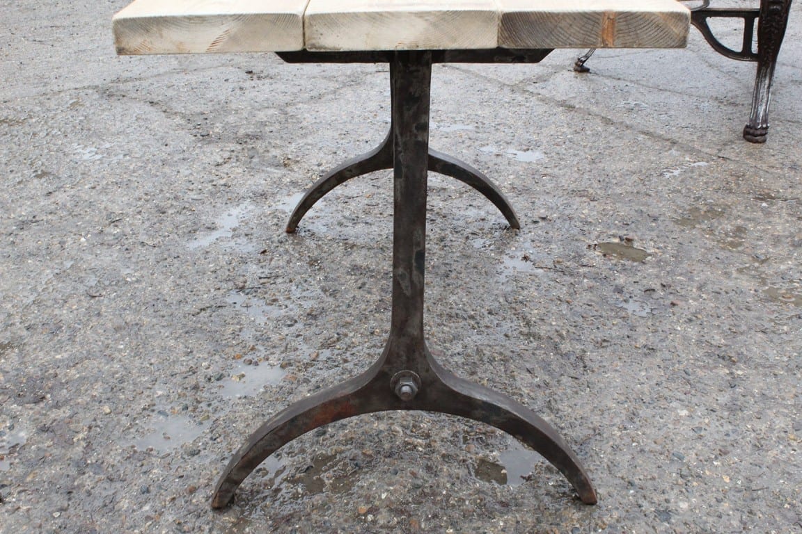 Dining Table End Frame AMISH Cast Antique Iron 780mm - Image 4