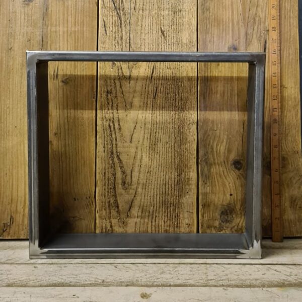 Bench / Coffee End Frame Modern Ind LENA Box Section 400mm x 450mm W