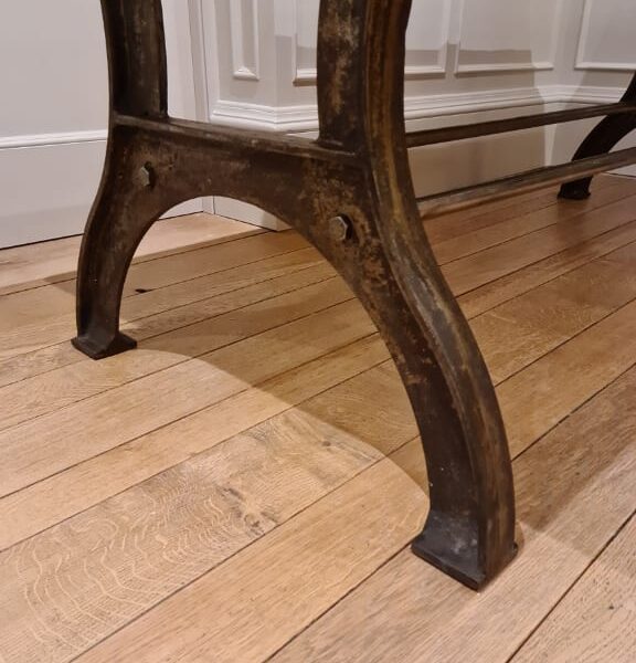 Alternative view of Dining Table End Frame ANLABY (2 rods) Curved Cast Iron 710mm x 700mm