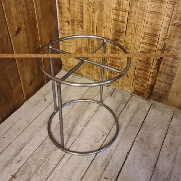 Sofa Table Circular ORBIT 15mm Rod Antique Iron 500mm High x 430mm Diameter