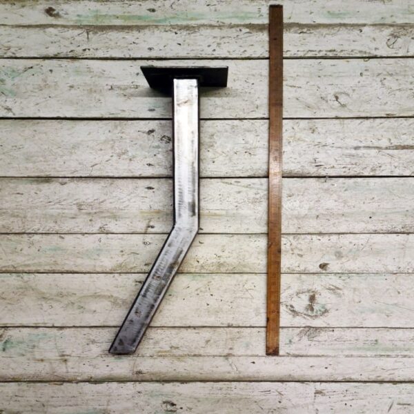 Table Leg DOG LEG Antique Iron 50mm Box Section 710mm