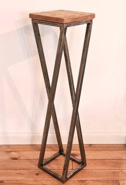 Drinks Table Plant Stand ILLUSION Antique Iron 1050mm