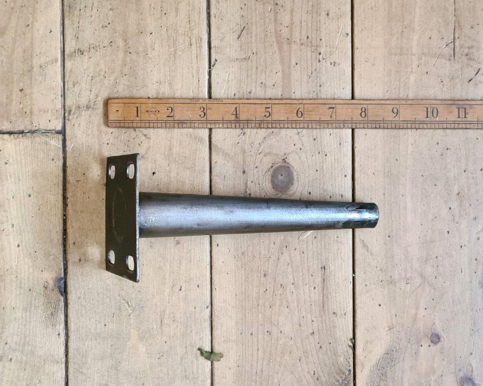 Furniture Leg Conical Tapered Antique Iron 200mm