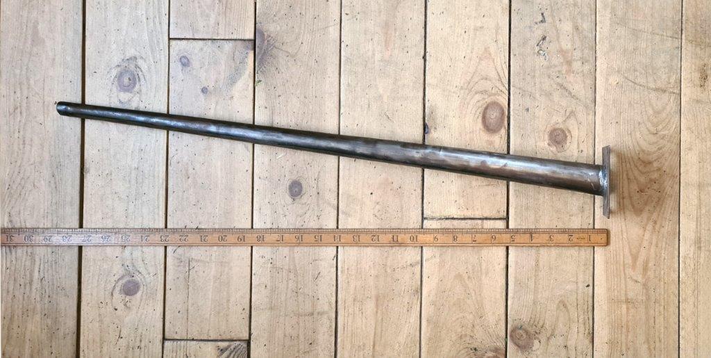 Furniture Leg Conical Tapered Antique Iron 720mm