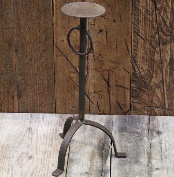 Candle Stand Wrought Iron 400mm