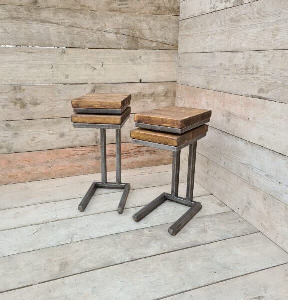 Sofa Table HAVEN Antique Iron 20mm Box 600mm High