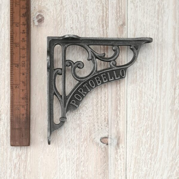 Alternative view of Shelf Bracket PORTOBELLO Heritage Cast Antique Iron 125mm x 125mm