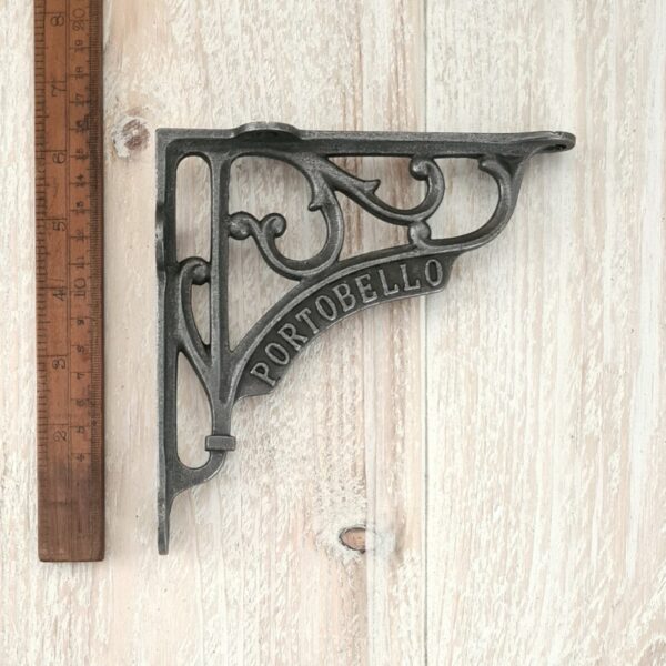 Alternative view of Shelf Bracket PORTOBELLO Heritage Cast Antique Iron 150mm x 150mm