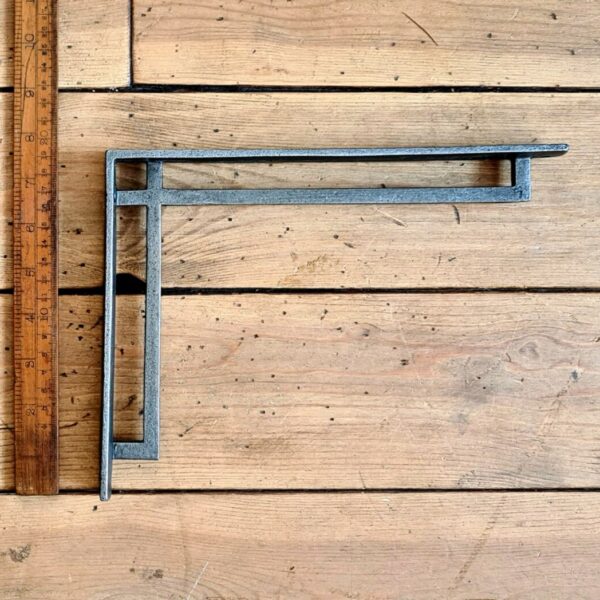 Alternative view of Shelf Bracket ART DECO MORRIS Cast Antique Iron 190mm x 250mm