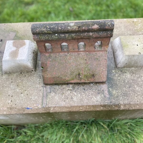 Alternative view of Reclaimed Decorative Detail Clay Ridge Tile 320-240 | The Reclaimed Company