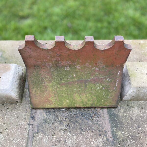 Alternative view of Reclaimed Decorative Detail Clay Ridge Tile 360-220 | The Reclaimed Company