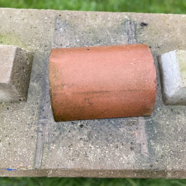 Alternative view of Reclaimed Clay Ridge Tile – Company 310–300 Half Round