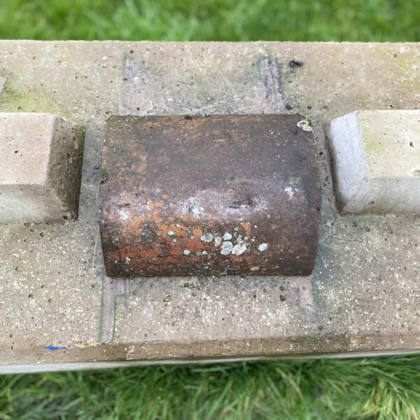 Alternative view of Reclaimed Clay Ridge Tile – Company 300–260 Half Round
