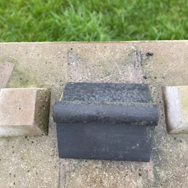 Reclaimed Black Roll Top Concrete Ridge Tile