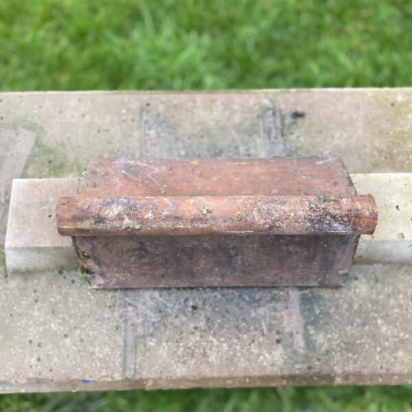 Alternative view of Reclaimed Terracotta Roll Top Ridge Tile | Traditional Clay Ridge 460-250