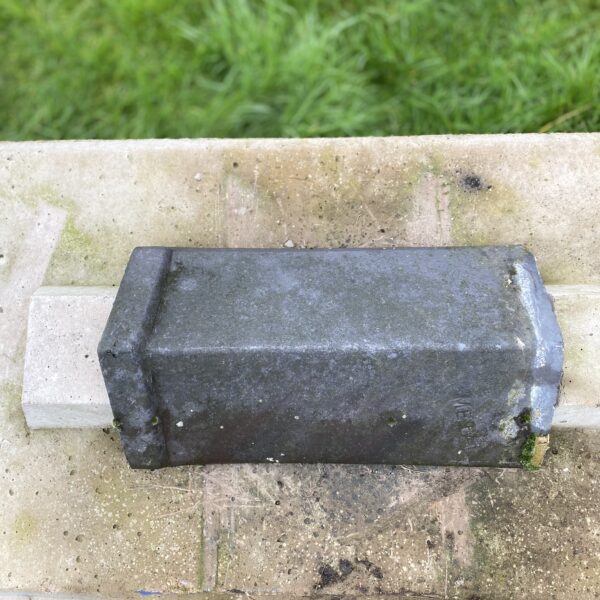 Alternative view of Reclaimed Grey Angle Cap Ridge Tile 480-270