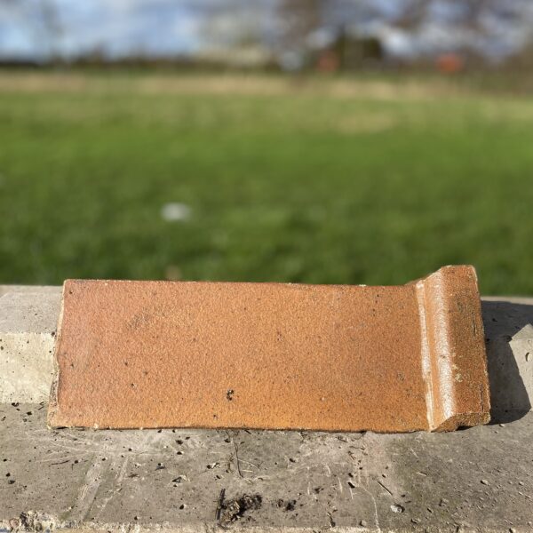 Reclaimed Orange Terracotta Angle Cap Ridge Tile