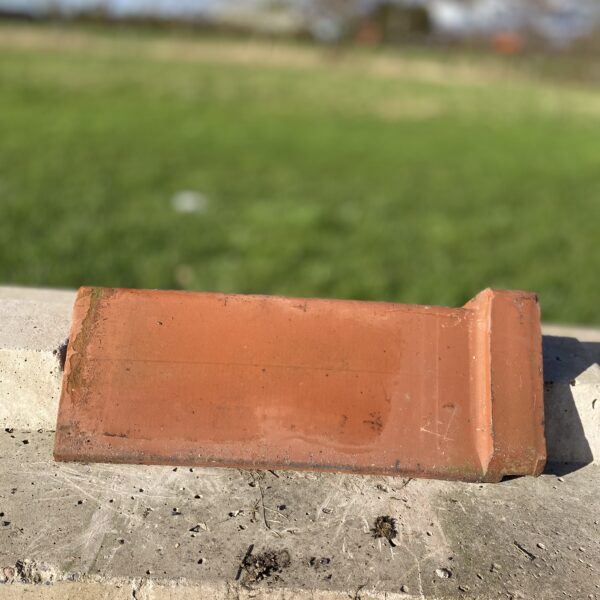 Reclaimed red/ Terracotta Angle Cap Ridge Tile