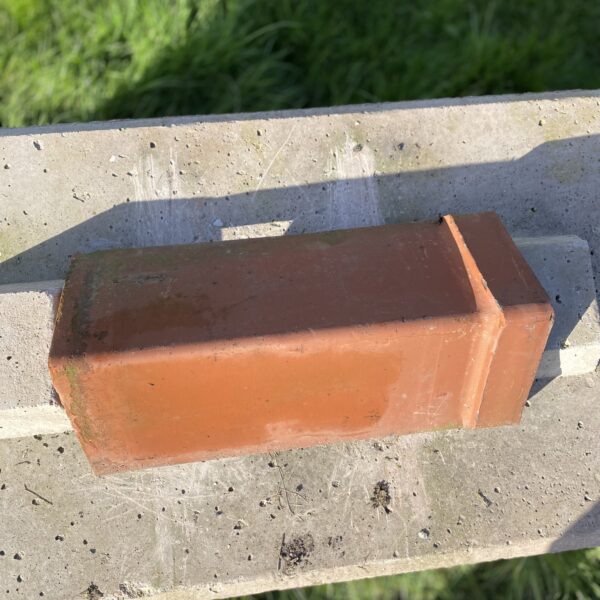 Alternative view of Reclaimed Clay Angle Cap Ridge Tile – 500-250