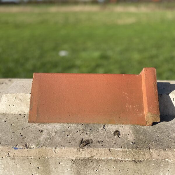 Reclaimed red/ Terracotta Angle Cap Ridge Tile