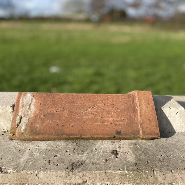 Reclaimed red/ Terracotta Angle Cap Ridge Tile