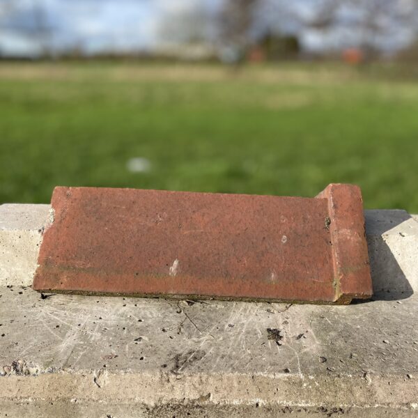 Reclaimed red/ Terracotta Angle Cap Ridge Tile