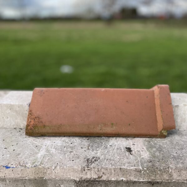 Reclaimed red/ Terracotta Angle Cap Ridge Tile