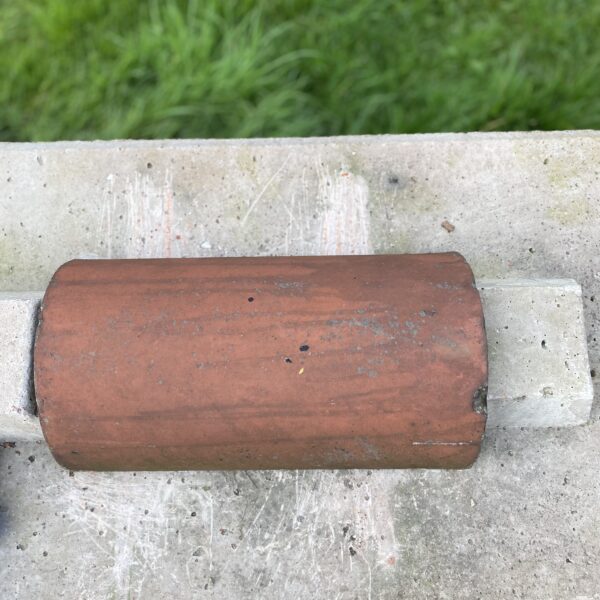 Alternative view of Reclaimed Clay Ridge Tile – Company 490–290 Half Round.