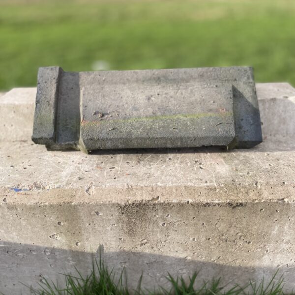 Reclaimed Black Angle Cap Vent Ridge Tile