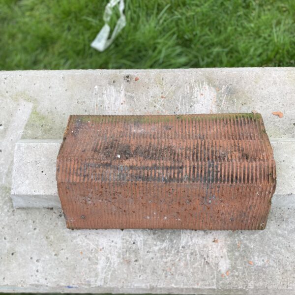 Alternative view of Reclaimed Terracotta Flat Top Ridge Tile 440-250