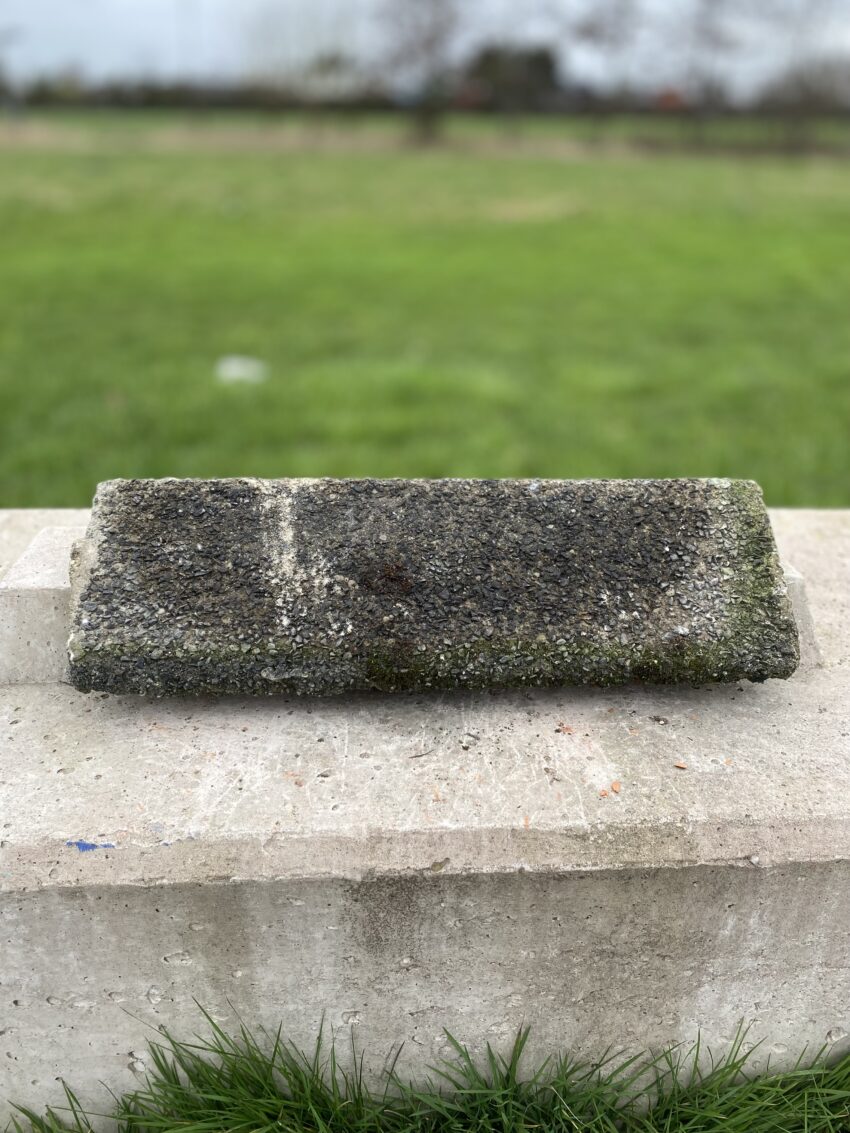 Shape Angled Ridge Reclaimed Concrete Angle Ridge Tile – Traditional Ridge.