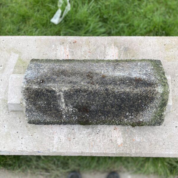 Alternative view of Reclaimed Concrete Angle Ridge Tile 600-290