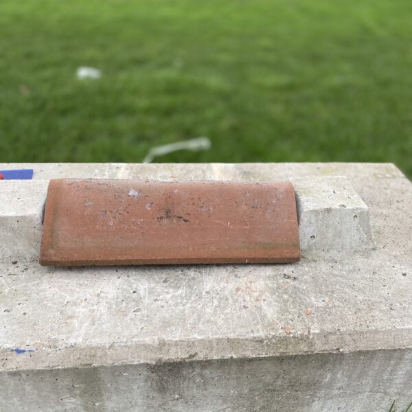 Reclaimed Red / Orange Clay Angle Ridge Tile