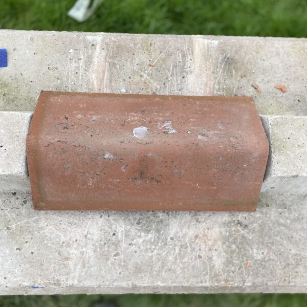 Alternative view of Reclaimed Red / Orange Clay Angle Ridge Tile 450-250