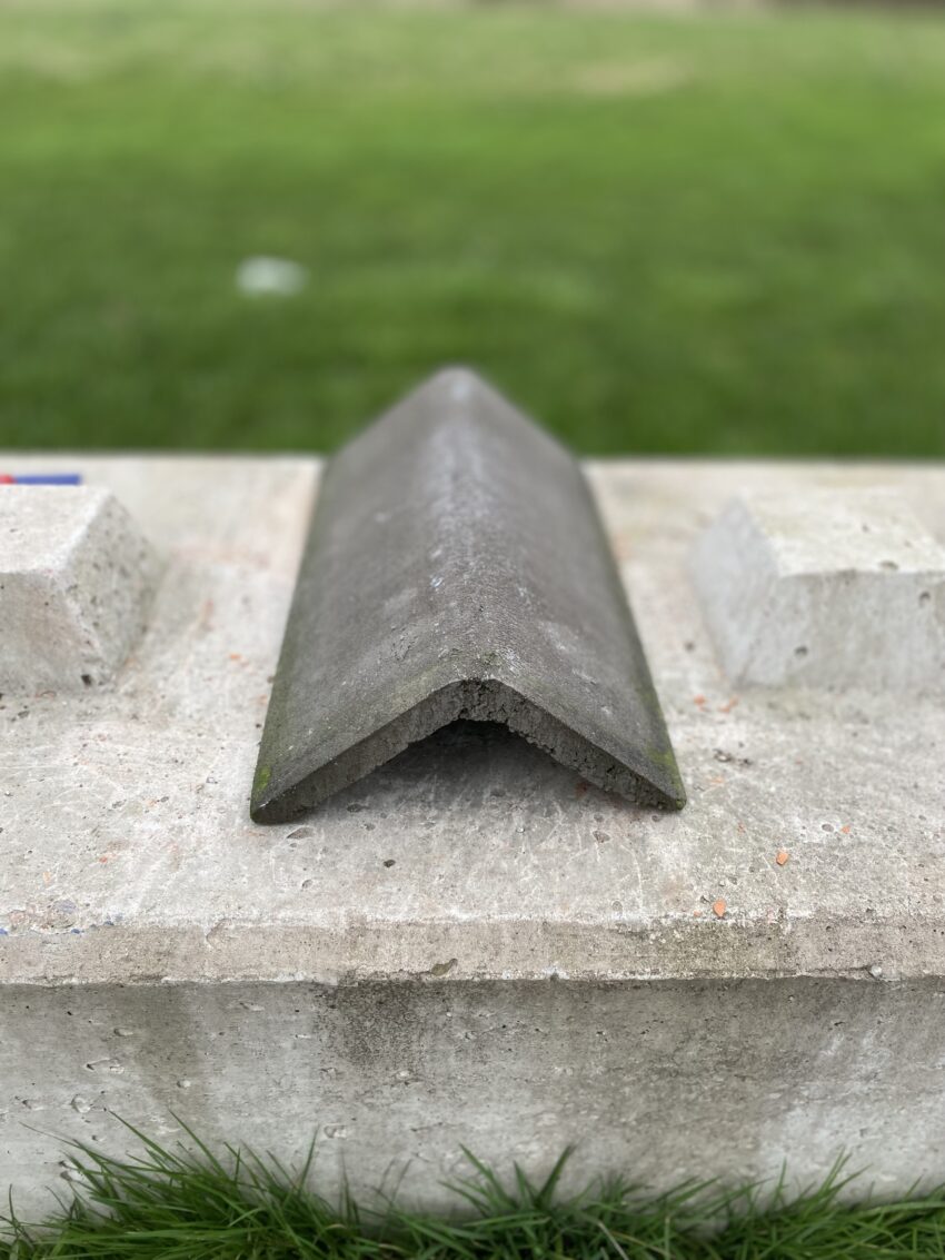 Ar Angle Ridge Round Reclaimed Grey Clay Angle Ridge Tile | Roofing