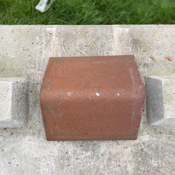 Reclaimed Red / Orange Clay Angle Ridge Tile