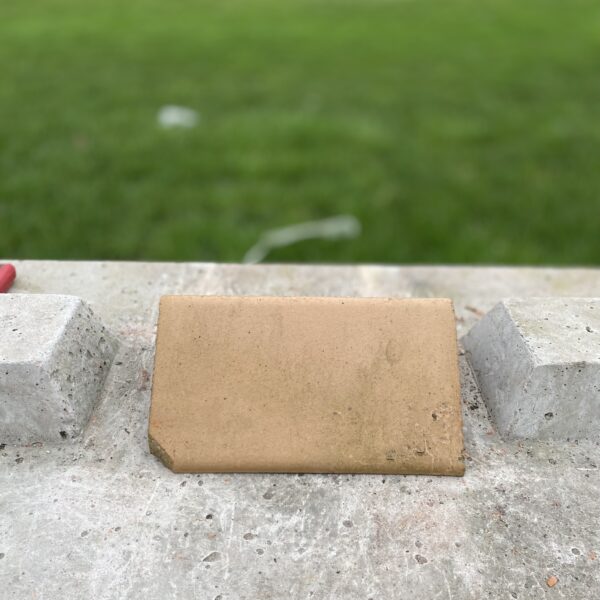 Reclaimed Weathered Buff Clay Angle Ridge Tile – Traditional Roofing Ridge
