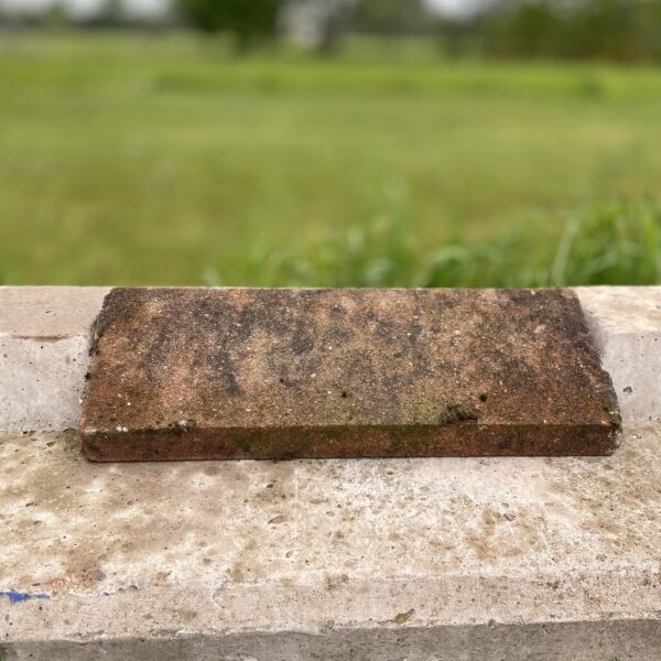 Reclaimed Terracotta Concrete Stepped Angled Ridge Tile