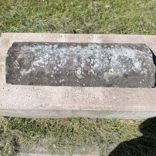 Alternative view of Reclaimed Concrete Ridge Tile with Authentic Heritage Patina 80-230-920 ( roughly 11 lm job lot)