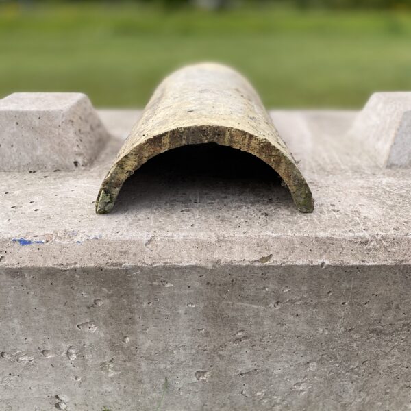 Reclaimed Buff Clay Half Round Ridge Tile | Traditional Reclaimed Roof Ridge