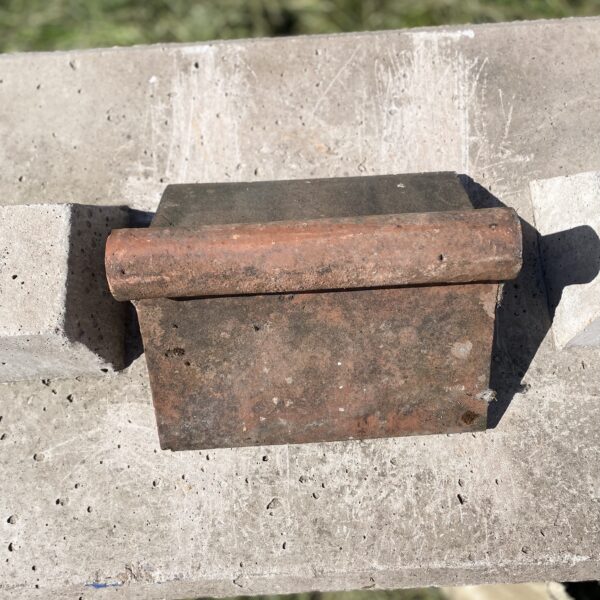 Alternative view of Reclaimed Red Roll Top Ridge Tile 200-260-300