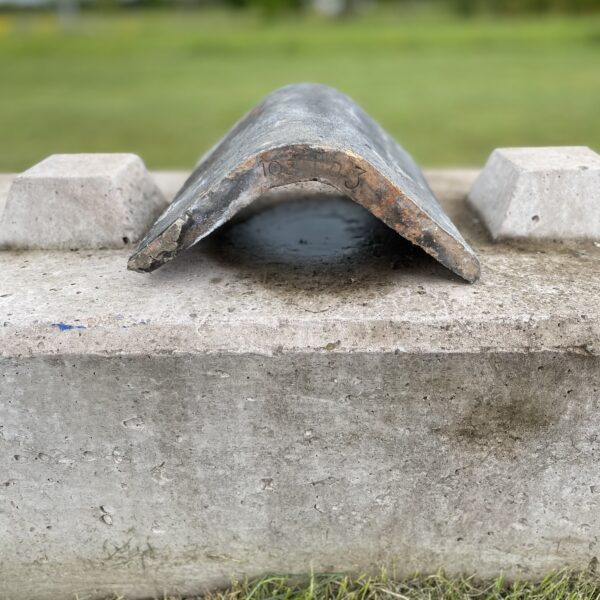 Reclaimed Weathered Grey Tone High Back Ridge Tile